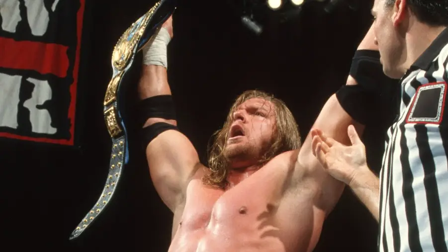 Triple h first world title win